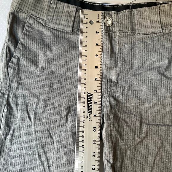 VF Jeanswear Women’s Denim Straight Jeans size 14 Petite, Gray Stripes - Picture 6 of 10